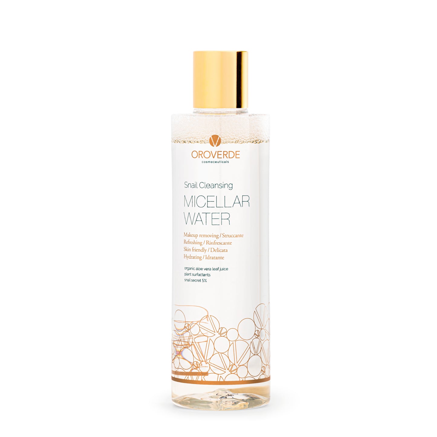 apa micelara cu extract de melc si aloe vera, hidrateaza si regenereaza pielea tenul sensibil si acnee