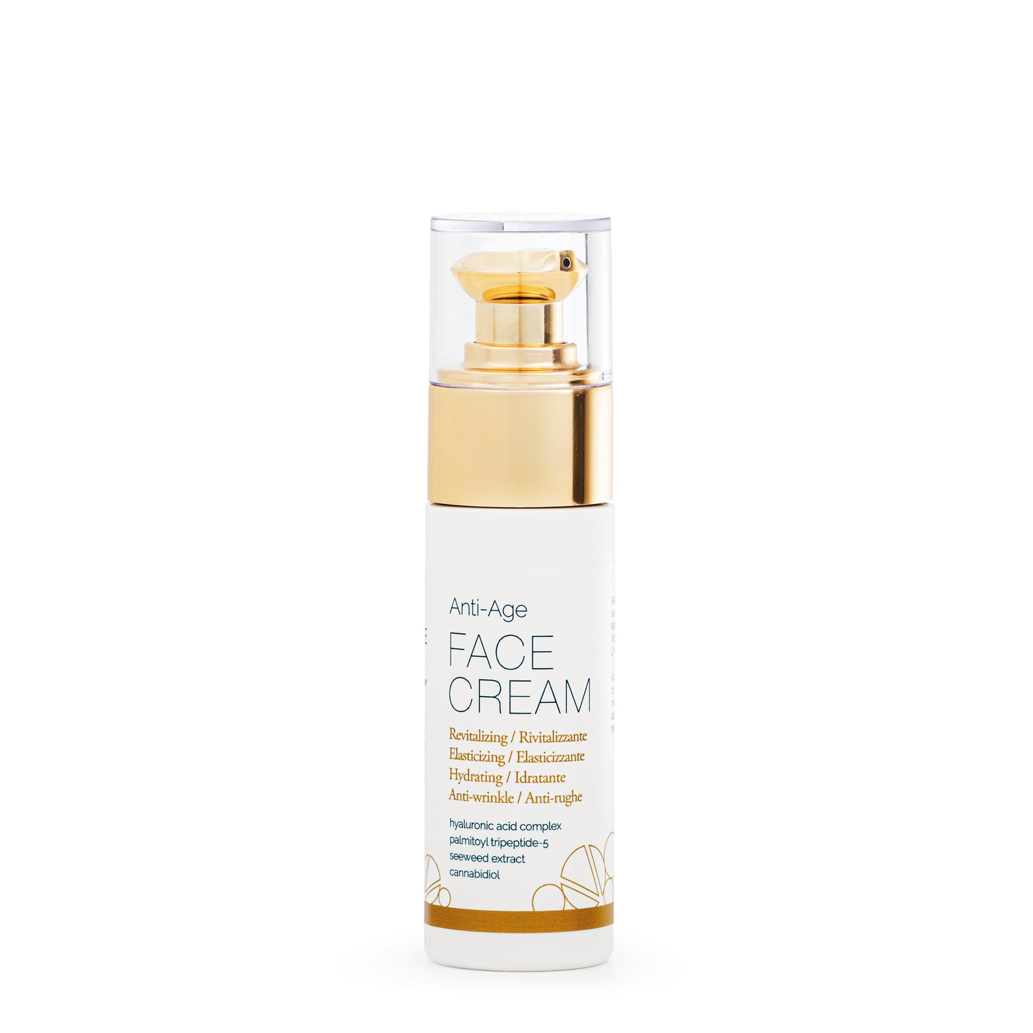 crema anti-age cu acid hialuronic canabidiol si tripeptide pentru hidratare intensiva si uniformizarea tenului