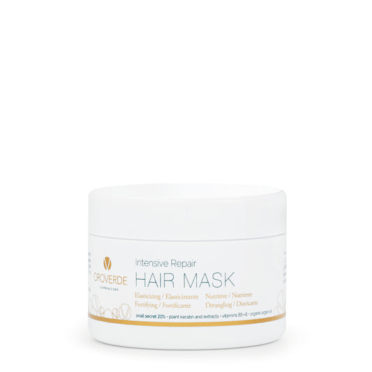 masca de par pentru reparare intensiva cu extract de melc, ulei de argan si cocos, keratina pentru par uscat,fragil sau deteriorat