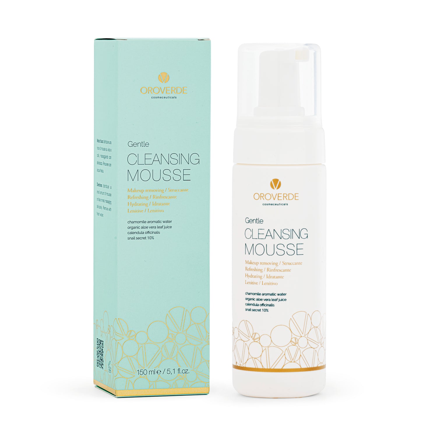 spuma demachianta cu extract de melc aloe vera si galbenele sau calendula